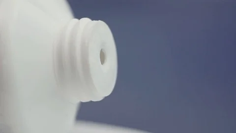 Moisturizing white cream squeezed out Stock Footage 81175291