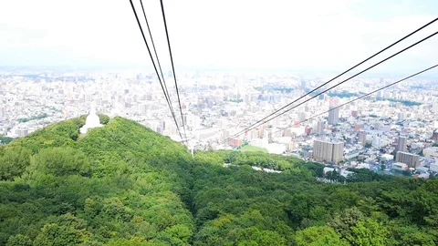 Moiwa Ropeway is a skyscraper Video stock 94763475