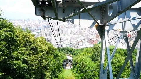 Moiwa Ropeway is a skyscraper Vídeos de archivo 94763506