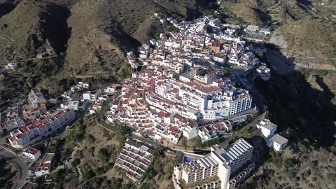 Mojacar aerial view Stock Footage 275387206