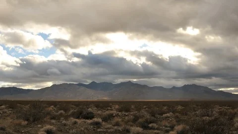 Mojave desert clouds timelapse Stock Footage 74090784