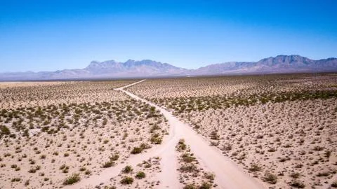 Mojave Desert Freeway 库存照片