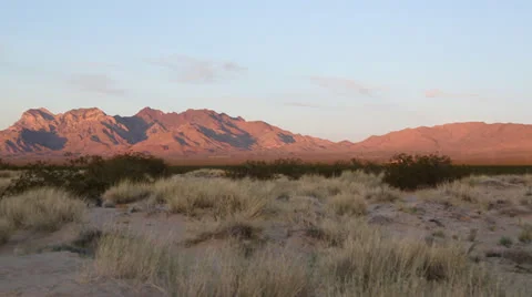 Mojave Desert Pan Stock Footage 22981537