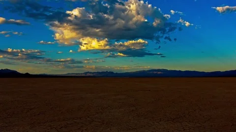 Mojave Desert Sunrise with Clouds Stock Footage 78236686