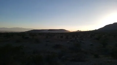 Mojave Desert Sunset Stock Footage 136973873