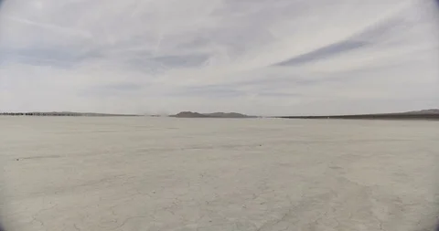 Mojave Dry Lake Bed Wide Shot Static Stock Footage 89941611