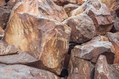 Mojave Petroglyph 10 Stock Photos