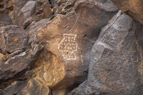 Mojave Petroglyph 11 Stock Photos