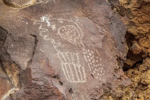Mojave Petroglyph 12 Stock Photos