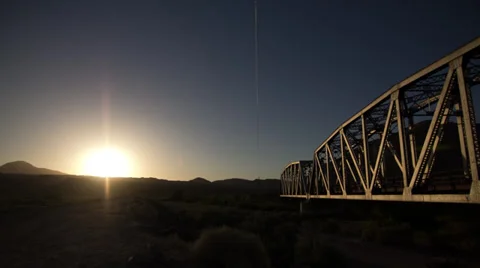 Mojave River 2 Sunrise Time Lapse 库存影片 36689219