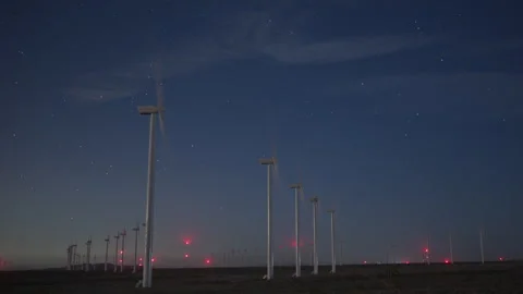 Mojave Wind Turbines Timelapse Vidéo 266881629
