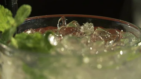 Mojito cocktail close-up. Stock Footage 80309645