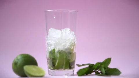 Mojito cocktail Stock Footage 77293771