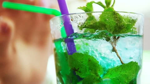 Mojito cocktail Stock Footage 101750005