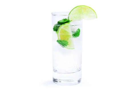 Mojito cocktail isolation on a white Foto stock