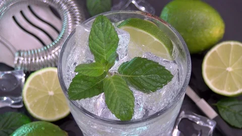Mojito cocktail making Stock-Footage 102269275