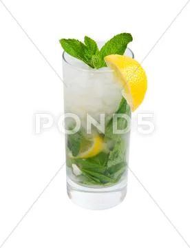 Mojito cocktail.isolated Stock Photos