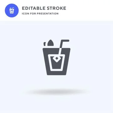 Mojito icon vector, filled flat sign, solid pictogram isolated on white, logo イラスト素材