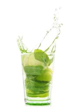 Mojito isolated on white Stock Photos
