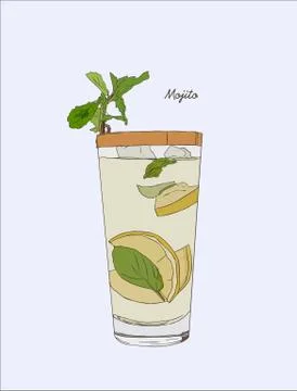 Mojito vector illustration Stock Illustration