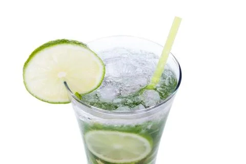 Mojito on white Stock Photos