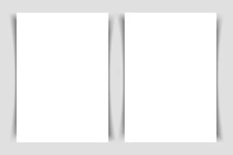 Mok-up of two vertical flyers of A4 format Illustrazione stock