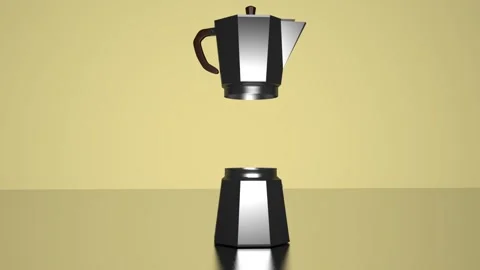 Moka coffee maker animation Stock-Footage 319677172