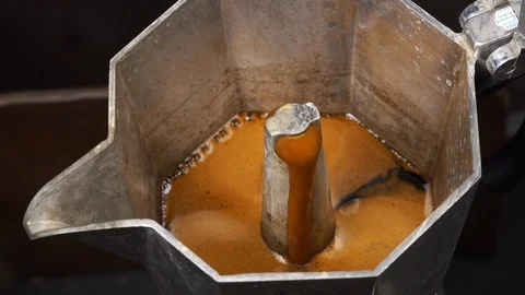 Moka Pot Coffee Stock Footage 127122174