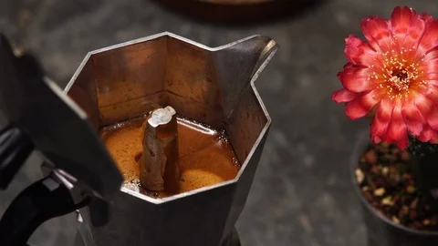 Moka Pot Coffee Stock Footage 127272132