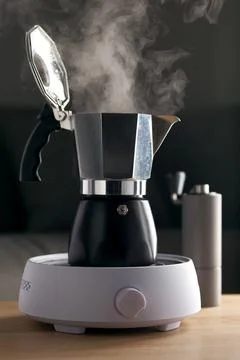 Moka pot. Stock Photos