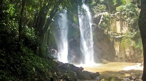 Mokfa waterfall Stock Footage 50040615