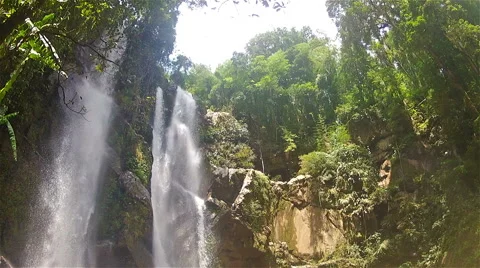 Mokfa waterfall Stock Footage 50041974