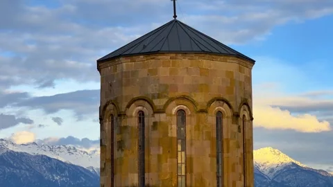 Mokva Cathedral of the Assumption of the Blessed Virgin Mary. Stock Footage 304105647