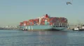 MOL Maneuver Enters Port Of Los Angeles HD Footage