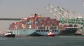 MOL Mission Enters The Port of Los Angeles HD Footage