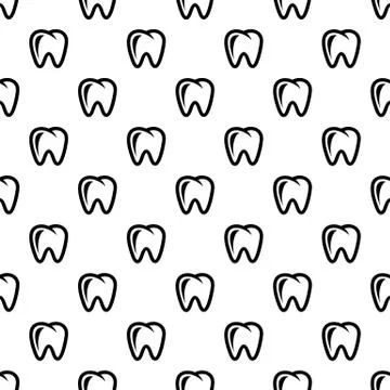 Molar icon, simple style Stock Illustration