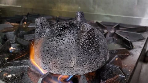 Molcajete are stone tools used to prepare mexican food Video stock 248670760