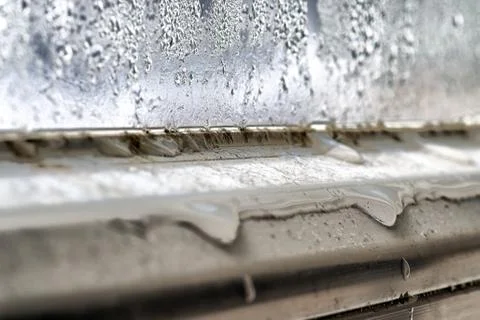 Mold and dirt on window Stock Photos