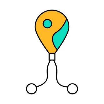 Mold bacteria icon color illustration Illustrazione stock