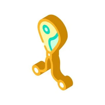 Mold bacteria isometric icon vector isolated illustration Illustrazione stock