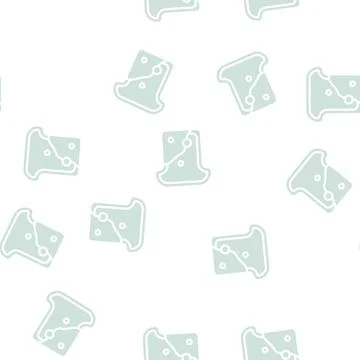 Mold on bread glyph vector seamless pattern Illustration