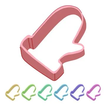 Mold cookie cutter vector cartoon graphic Stock Illustration