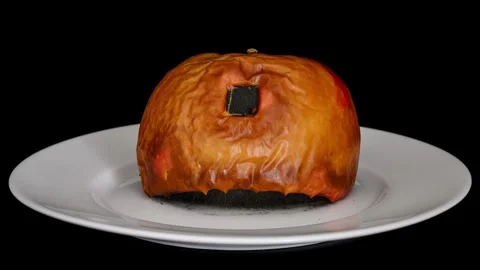 Mold forming on apple time lapse Stock Footage 340334887