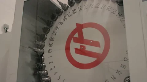 Mold machine turns to change tool in manufacturing plant Stock Footage 146920713