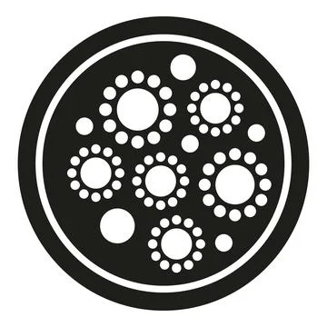 Mold petri dish icon simple vector. Medicine cell Illustrazione stock