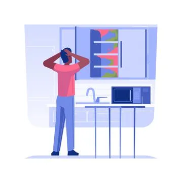 Mold problem isolated concept vector illustration. Stock Illustration