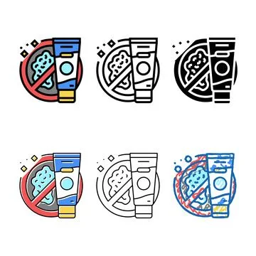 Mold stylized cleaner detergent color icon vector Stock Illustration
