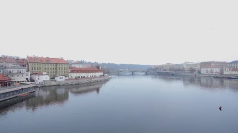Moldau Prague Stock Footage 123687792
