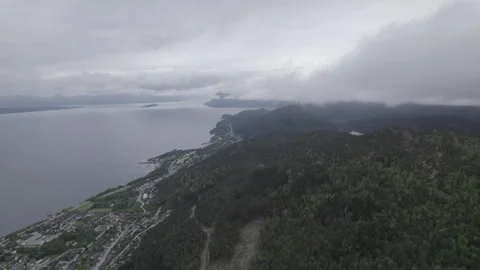 Molde Town Aerial Panoramic View, Norway Stock Footage 254797047