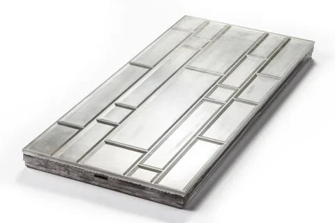 Molded metal surface texture Stock Photos